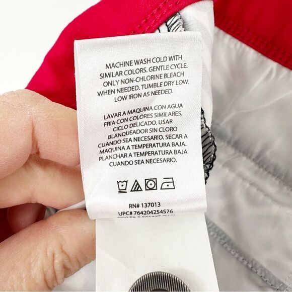 Issac Mizrahi Tailored Stretch Trouser Shorts Black/White Native Print Sz 12 - Picture 9 of 10